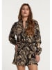 SHIWI Bluse in Schwarz/ Beige