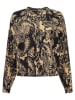 SHIWI Blouse zwart/beige