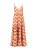 SHIWI Kleid in Orange/ Beere