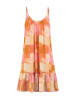 SHIWI Jurk oranje/lichtroze
