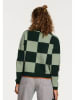 SHIWI Sweter w kolorze ciemnozielono-jasnozielonym