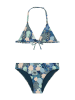 SHIWI Wende-Bikini in Blau/ Petrol
