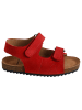 vertbaudet Leder-Sandalen in Rot