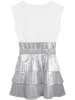 Karl Lagerfeld Kids Kleid in Weiß/ Silber