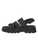 s.Oliver Leren sandalen zwart