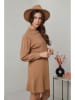 Soft Cashmere Sukienka dzianinowa w kolorze karmelowym