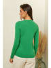 Soft Cashmere Kaszmirowy sweter w kolorze zielonym