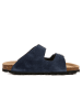 billowy Leren slippers donkerblauw