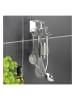 Wenko Hakenleiste in Silber - (B)8,5 x (H)7 x (T)12,5 cm
