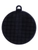 Wenko 4-delige set: waslappen zwart - (B)14 x (H)1,5 x (D)12 cm