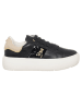 Patrizia Pepe Leder-Sneakers in Schwarz
