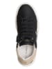 Patrizia Pepe Leder-Sneakers in Schwarz