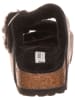 Birkenstock Skórzane klapki "Arizona" w kolorze czarnym
