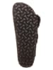 Birkenstock Leder-Pantoletten "Arizona" in Schwarz - Weite S