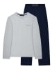 Polo Club Pyjama grijs/donkerblauw