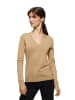 Polo Club Pullover in Hellbraun