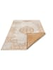 NORTHRUGS Outdoor-Wendeteppich "Cebu" in Ocker/ Creme