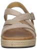 bama Leder-Sandalen in Beige