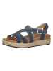 bama Leren sandalen donkerblauw