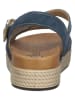 bama Leren sandalen donkerblauw