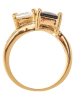 LA CHIQUITA Vergold. Ring mit Kristallen
