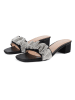loft37 Slippers "Belong To Me" zwart/zilverkleurig