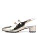 loft37 Leder-Pumps "Ciao Amore Ciao" in Gold