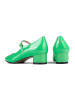 loft37 Leren pumps "Fall In Love" groen