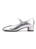loft37 Leren pumps "Fall In Love" zilverkleurig