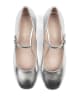 loft37 Leren pumps "Fall In Love" zilverkleurig