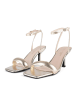 loft37 Leren haksandalen "Hypnotic" goudkleurig