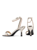 loft37 Leren haksandalen "Hypnotic" goudkleurig