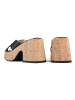 loft37 Leren slippers "It's No Secret" zwart