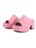 loft37 Leren slippers "Los Amores" lichtroze
