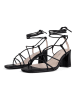 loft37 Leder-Sandaletten in Schwarz