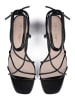 loft37 Leder-Sandaletten "Night Fever" in Schwarz