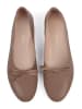 loft37 Leren ballerina's "Find The Way" lichtbruin