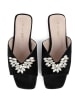 loft37 Leder-Pantoletten "Spell Of Desire" in Schwarz