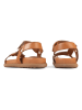loft37 Leder-Sandalen "Starry Night" in Hellbraun