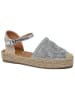 Foreverfolie Espadryle w kolorze srebrnym