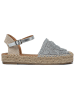 Foreverfolie Espadrilles zilverkleurig