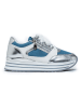 Foreverfolie Sneakersy w kolorze srebrno-biało-niebieskim