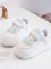 Rock & Joy Leren sneakers wit/lichtroze/turquoise