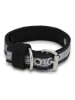 VOV & VUF Hundehalsband in Schwarz/ Grau