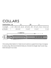 VOV & VUF Halsband zwart/grijs - (L)29 cm