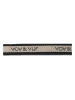 VOV & VUF Hundehalsband in Beige/ Schwarz