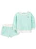 carter's 2-delige outfit turquoise