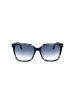 Karl Lagerfeld Damskie okulary przeciwsłoneczne w kolorze czarno-niebieskim