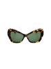 Karl Lagerfeld Dameszonnebril bruin-geel/groen