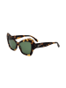 Karl Lagerfeld Damskie okulary przeciwsłoneczne w kolorze brązowo-żółto-zielonym